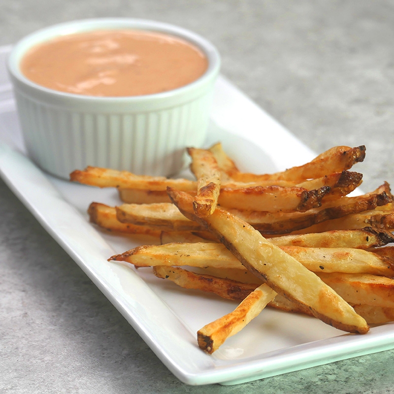 Air Fryer Fries with Fry Sauce Michigan Potatoes